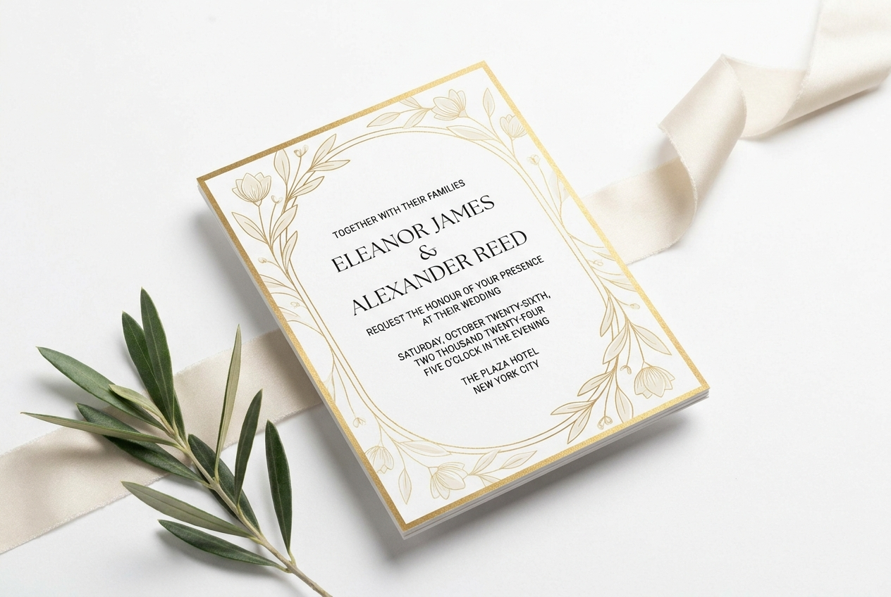 Digital invitation mockup